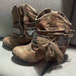 Olive work and Twerk Booties-Not Rated